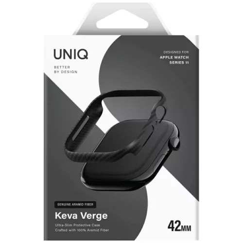 Apple Watch Series 10 / 11 42mm UNIQ Keva Verge fekete tok