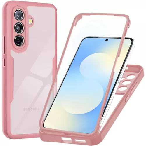 Techsuit - ColorVerse 360 Series + Képernyővédő - Samsung Galaxy A57 5G - Pink tok
