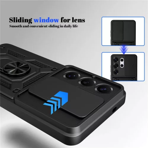 Samsung Galaxy S26 Ultra Kék Techsuit CamShield Sorozat tok