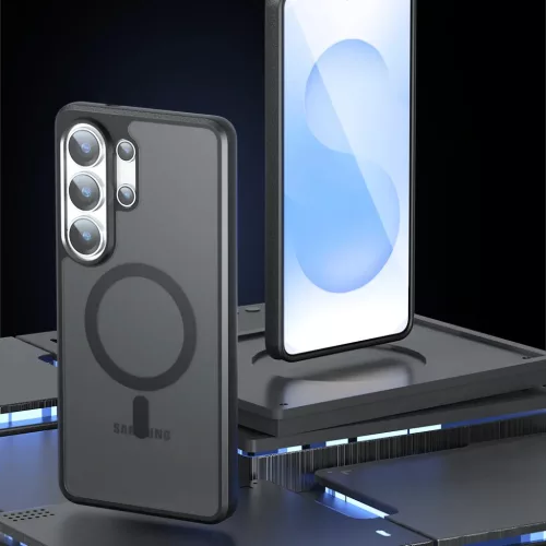 Samsung Galaxy S26 Ultra Matt Fekete Techsuit PureFrost MagSafe tok