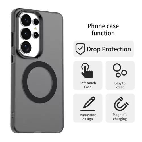 Samsung Galaxy S26 Ultra Fekete Techsuit CandyCase MagSafe tok