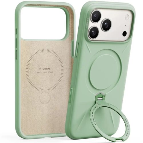 iPhone 17 Pro Max Matcha Green Torras QPRO Silicone Series tok
