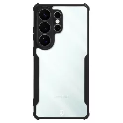   Samsung Galaxy S26 Ultra Átlátszó/Fekete Tactical Quantum Stealth fliptok