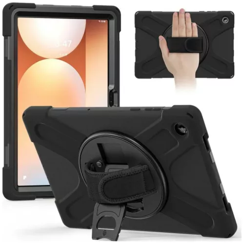 Samsung Galaxy Tab A11 Páncélozott tok fogantyúval 4smarts Rugged Case Grip tok
