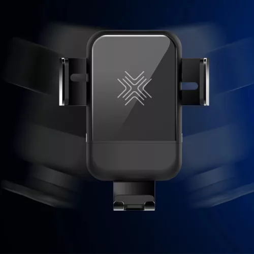 Rock Magnetic gravity car holder EDZ-03 induction to air vent black