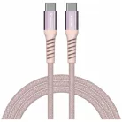 Verbatim Sync & Charge USB-C - USB-C 100W PD3.0/QC3.0 120cm rózsaszín kábel