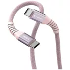 Verbatim Sync & Charge USB-C - USB-C 100W PD3.0/QC3.0 120cm rózsaszín kábel