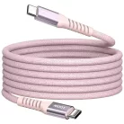 Verbatim Sync & Charge USB-C - USB-C 100W PD3.0/QC3.0 120cm rózsaszín kábel