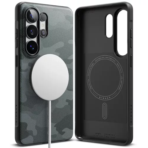 Samsung Galaxy S26 Ultra Camo Black Ringke Onyx MagSafe tok
