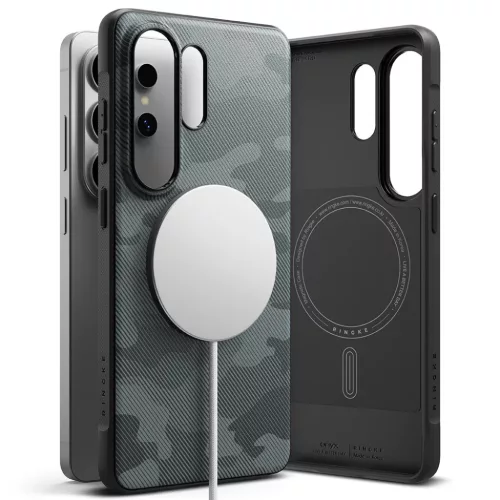 Samsung Galaxy S26 Ultra Camo Black Ringke Onyx MagSafe tok