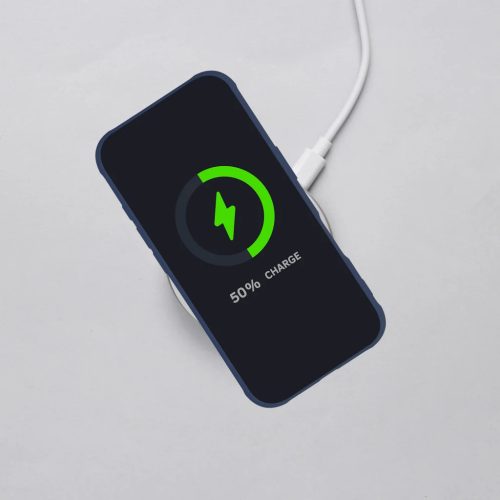 iPhone 17 Pro Max teljesen matt mágneses tok kék