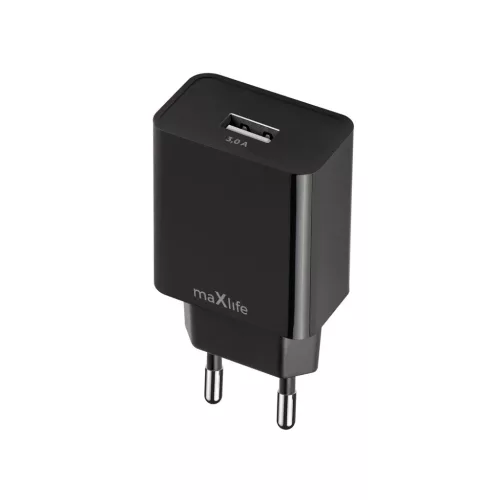Maxlife MXTC-11 töltő 1x USB-A 3A fekete