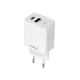 Maxlife MXTC-13-20AC PD QC töltő 1x USB-C 1x USB 20W fehér