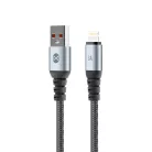 Apple eszközökhöz fekete Forever Braix USB - Lightning kábel 1,0 m 3A