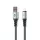 Apple eszközökhöz fekete Forever Braix USB - Lightning kábel 1,0 m 3A