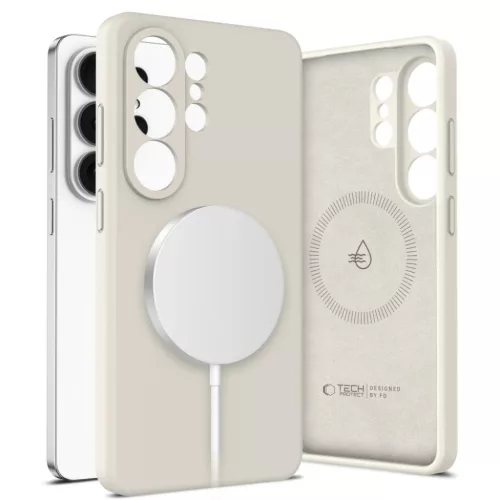 Samsung Galaxy S26 Ultra Tech-Protect Silicone Magsafe tok Cosmic Latte / Beżowy