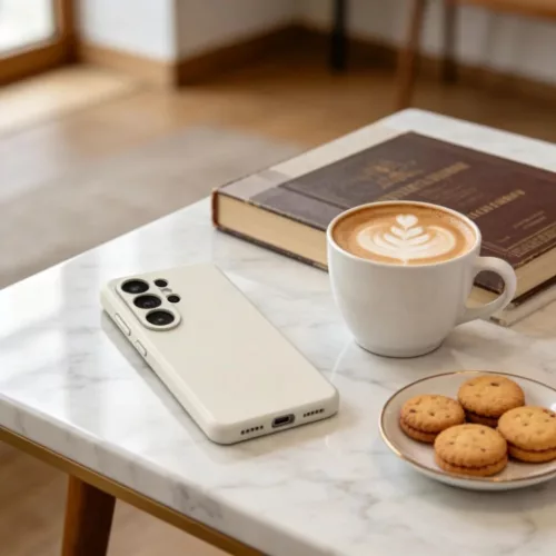 Samsung Galaxy S26 Ultra Tech-Protect Silicone Magsafe tok Cosmic Latte / Beżowy