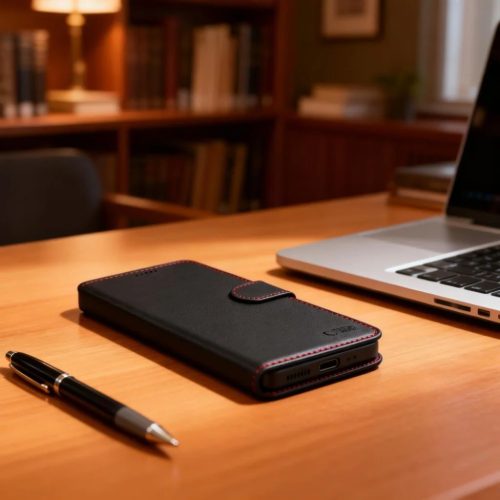 Samsung Galaxy S26 Tech-protect Wallet tok Czarno-Czerwony