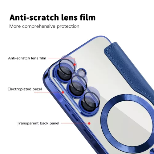 Samsung Galaxy A57 5G Kék Techsuit - SmartMag fliptok