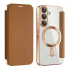 Samsung Galaxy A57 5G Barna Techsuit SmartMag fliptok