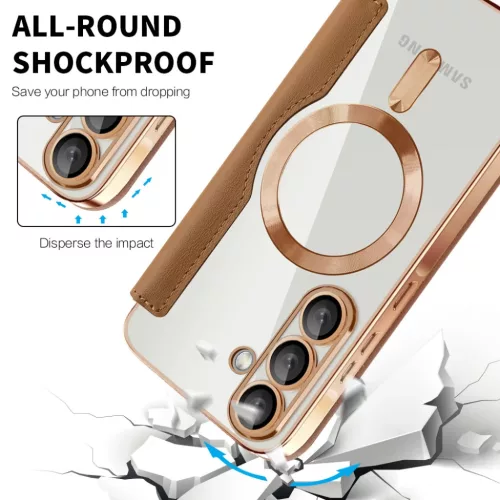 Samsung Galaxy A57 5G Barna Techsuit SmartMag fliptok