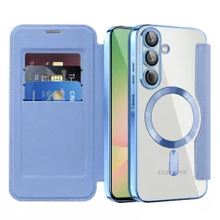 Samsung Galaxy A57 5G Világoskék Techsuit SmartMag fliptok
