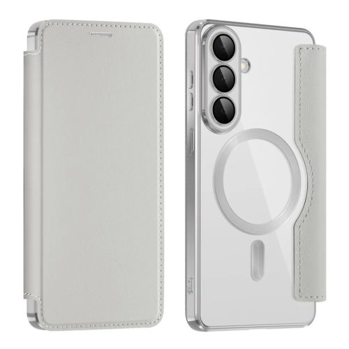 Samsung Galaxy S26 Szürke Techsuit SmartMag fliptok