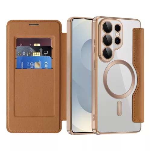 Samsung Galaxy S26 Ultra Barna Techsuit SmartMag fliptok