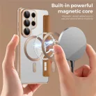 Samsung Galaxy S26 Ultra Barna Techsuit SmartMag fliptok