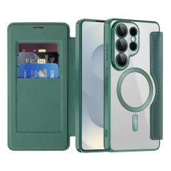 Samsung Galaxy S26 Ultra Zöld Techsuit SmartMag Fliptok
