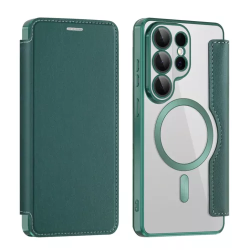 Samsung Galaxy S26 Ultra Zöld Techsuit SmartMag Fliptok