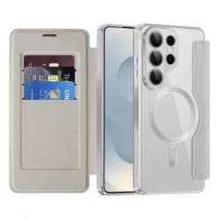 Samsung Galaxy S26 Ultra Szürke Techsuit SmartMag fliptok