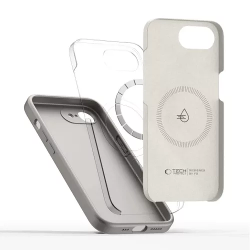 iPhone 16e / 17e Tech-Protect Silicone Magsafe tok, Szürke