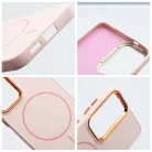 Samsung Galaxy S26 Ultra tok FRAME MAG COVER kompatibilis MagSafe-fel púderrózsaszín tok
