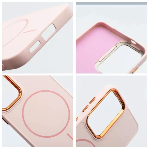 Samsung Galaxy S26 Ultra tok FRAME MAG COVER kompatibilis MagSafe-fel púderrózsaszín tok