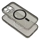 Samsung Galaxy S26 Ultra tok Clear Mag Cover kompatibilis MagSafe (kamera védelem) fekete csillogás tok