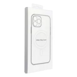   Samsung Galaxy S26 Ultra tok Átlátszó MagCover kompatibilis MagSafe átlátszó csillogó tok