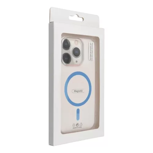 Samsung Galaxy S26 Ultra tok Színes Gyűrű Drop Glue Mag Cover tok kompatibilis MagSafe világoskék