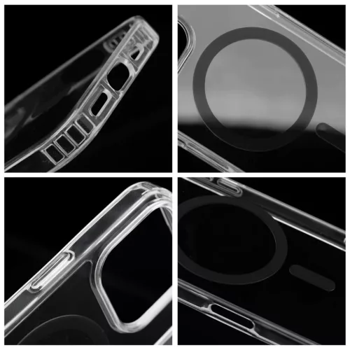 Samsung Galaxy S26 Ultra fekete színű színes gyűrűs Drop Glue MagSafe tok