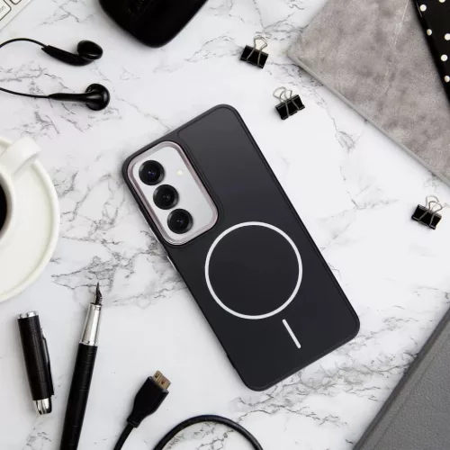 Samsung Galaxy S26 Ultra tok FRAME MAG COVER MagSafe kompatibilis tok fekete