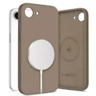 iPhone 16e/17e Tech-protect Silicone Magsafe tok - Csokoládébarna
