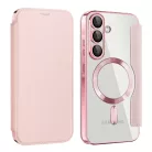 Samsung Galaxy A57 5G Pink Techsuit SmartMag Fliptok