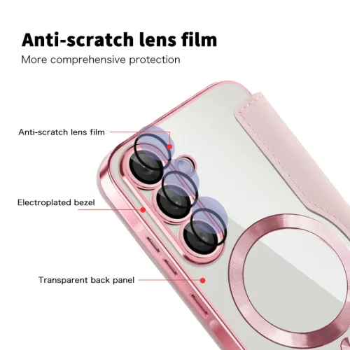 Samsung Galaxy A57 5G Pink Techsuit SmartMag Fliptok