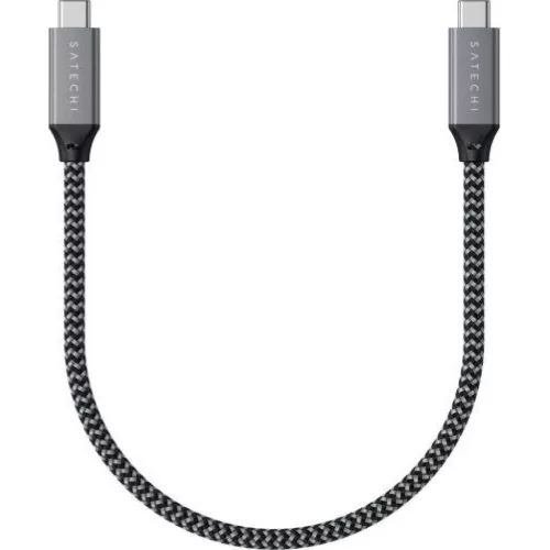 USB C típusú kábel Satechi 100W 0,25 m ST-U4C25M asztroszürke