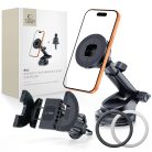 Tech-Protect N62 2 az 1-ben Univerzális és Mágneses Magsafe Műszerfalra és Szellőzőrácsra szerelhető autós tartó Fekete