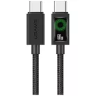 USAMS U92 60W USB-C to USB-C kábel 1.2m fekete
