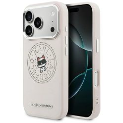   iPhone 17 Pro Max Karl Lagerfeld Pont & Choupette Sketch MagSafe tok rózsaszín