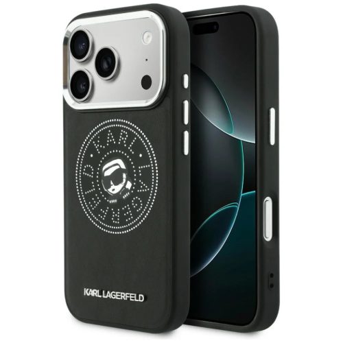 iPhone 17 Pro Max tok Karl Lagerfeld Point & Karl Sketch MagSafe fekete tok,