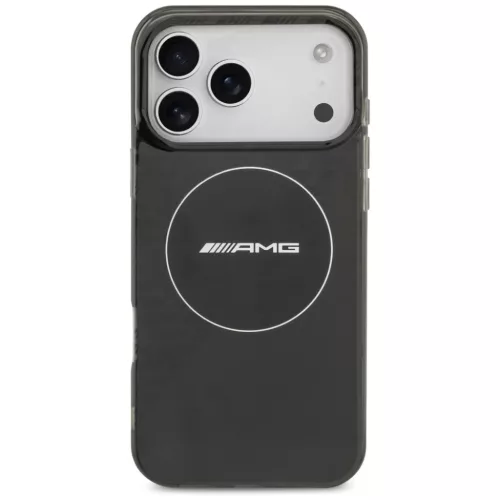 iPhone 17 Pro Max AMG Kétrétegű Átlátszó Füstös MagSafe tok fekete