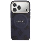 iPhone 17 Pro Max Guess Peony Hot Stamp MagSafe tok kék,